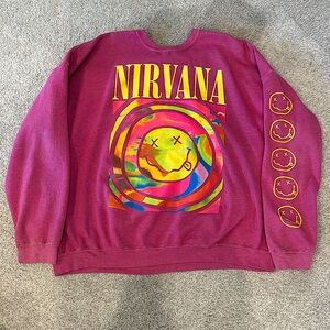 Pink NIRVANA sweatshirt